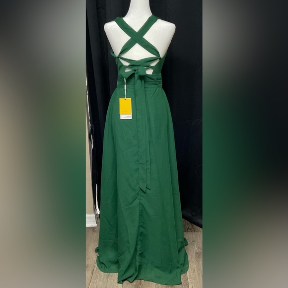 Elegant Green Dress NWT Corset back PTP 16 - Picture 8 of 8